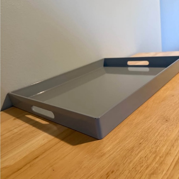 Gray Rectangular Serving Tray - Picture 3 of 4